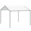 vidaXL Pavillon 4 x 4 x 2,6 m Hvid St&aring;l og Polyester 180 gsm