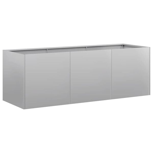 vidaXL plantekasse 120x40x40 cm galvaniseret st&aring;l