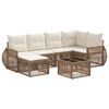 vidaXL Havesofa S&aelig;t 7 stk. Beige og cremehvid polyrattan