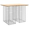 vidaXL havebord gabiondesign 100x70x72 cm massivt tr&aelig; fyrretr&aelig;