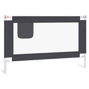 vidaXL sengehest 120x25 cm stof m&oslash;rkegr&aring;