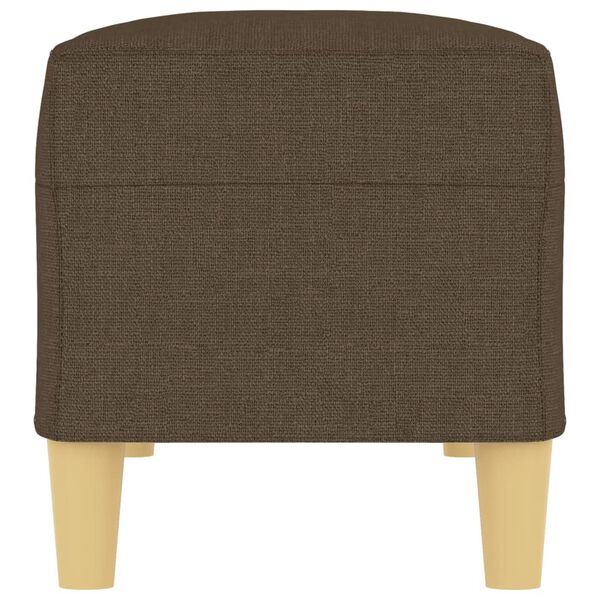 vidaXL bænk 100x35x41 cm stof brun