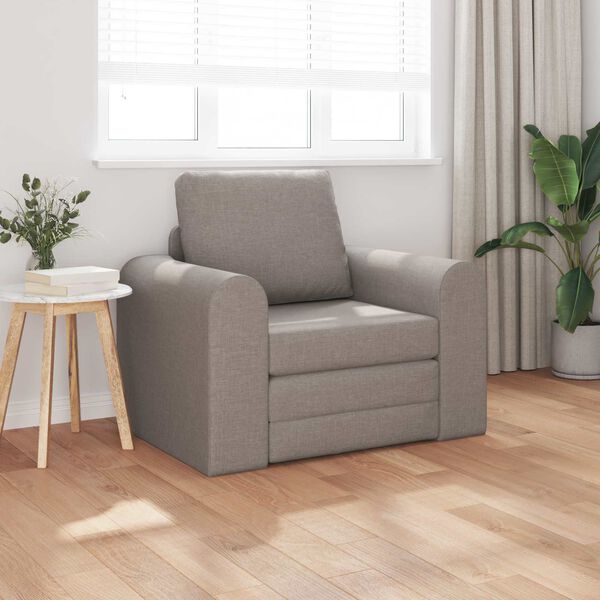 vidaXL Sovesofa Gr&aring;brun 98 x 71 x 83 cm Stof