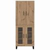 vidaXL Highboard 2 pcs Artisan Egetr&aelig; 69,5 x 34 x 180 cm