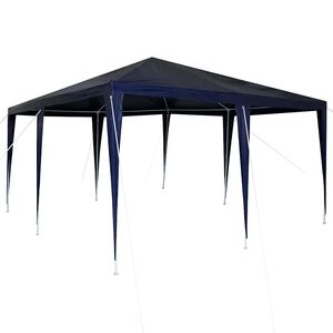 vidaXL Party Tent Bl&aring; 400 x 400 x 266 cm Polyethylen og st&aring;l