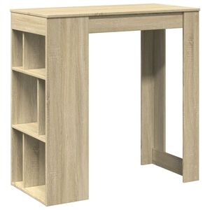vidaXL barbord med stativer 102x50x103,5 cm konstrueret tr&aelig; sonoma-eg