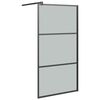 vidaXL brusev&aelig;g 115x195 cm m&oslash;rkt sikkerhedsglas sort