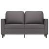 vidaXL 2-personers sofa 120 cm kunstl&aelig;der gr&aring;