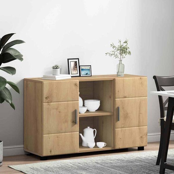 vidaXL Sideboard Artisan Egetr&aelig; 88,5 x 30,5 x 55,5 cm Konstrueret tr&aelig;