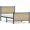 vidaXL sengeramme uden madras 80x200 cm metal sonoma-eg