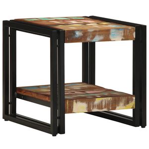 vidaXL Sofabord Flerfarvet 40 x 40 x 38 cm Solid genbrugs tr&aelig;