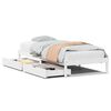 vidaXL sengeramme uden madras 75x190 cm massivt fyrretr&aelig; hvid