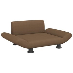 vidaXL hundeseng 70x45x28 cm stof brun