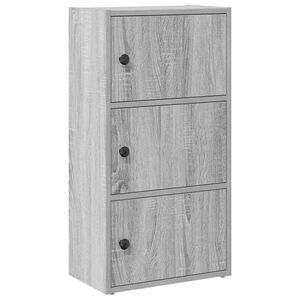 vidaXL bogreol 40x24x77 cm konstrueret tr&aelig; gr&aring; sonoma-eg