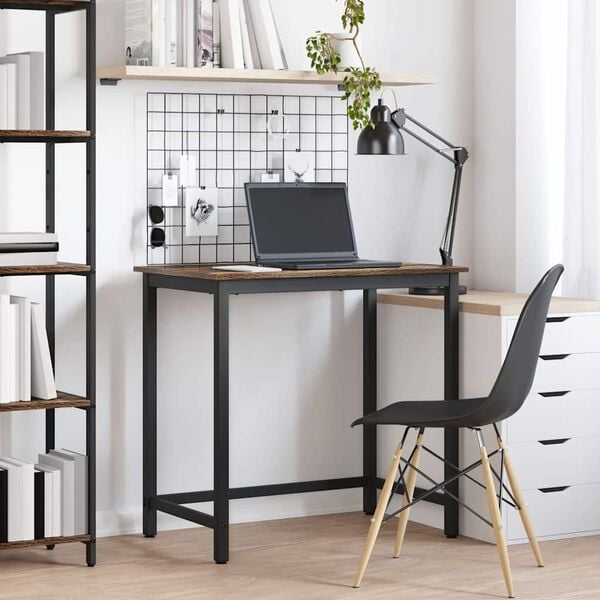 vidaXL bord R&oslash;get eg 100 x 50 x 76,5 cm Ingeni&oslash;rtr&aelig; og st&aring;l