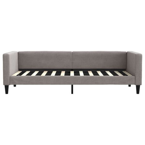 vidaXL daybed med madras 80x200 cm stof gråbrun