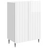 vidaXL Sideboard Hvid h&oslash;jglans 66 x 34,5 x 92 cm Konstrueret tr&aelig;