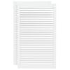 vidaXL skabsl&aring;ger 2 stk. 99,3x59,4 cm lameldesign massivt fyr hvid