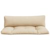 vidaXL pallehynder 2 stk. stof beige