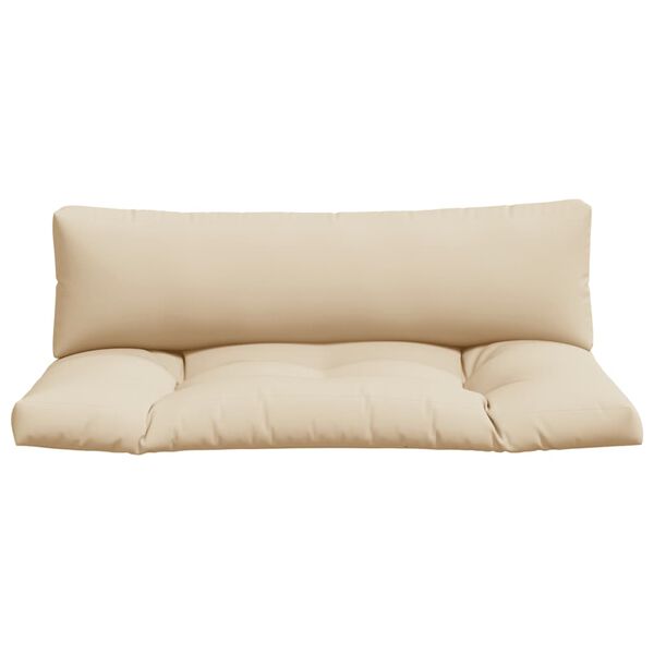 vidaXL pallehynder 2 stk. stof beige