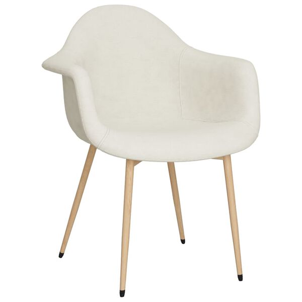 vidaXL spisebordsstol stof cremefarvet