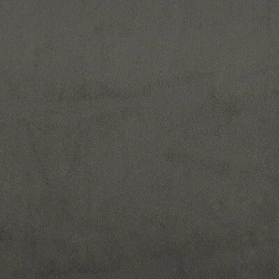 vidaXL kontinentalseng med madras 180x200 cm fløjl mørkegrå