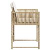 vidaXL havestole 4 stk. med hynder polyrattan beige