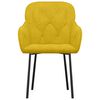 vidaXL spisebordsstole 2 stk. fl&oslash;jl gul