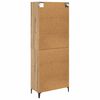 vidaXL Highboard Artisan Egetr&aelig; 69,5 x 34 x 180 cm Konstrueret tr&aelig;