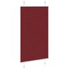vidaXL Pliss&eacute;gardin Bordeauxr&oslash;d 70x100 cm Stofbredde 69,4 cm Polyester