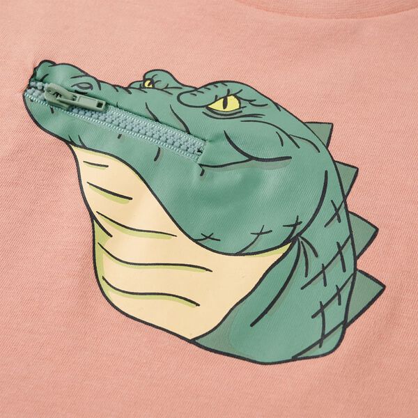 T-shirt til b&oslash;rn str. 140 lys orange