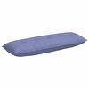 vidaXL Rygpude Jeans bl&aring; 140 x 19 x 50 cm Stof