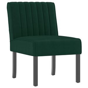 vidaXL stol velour m&oslash;rkegr&oslash;n