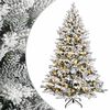 vidaXL Kunstigt Hinged Juletr&aelig; 150 cm 150 LED'er Varm hvid