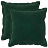 vidaXL Pudebetr&aelig;k 2 pcs HOUTEN M&oslash;rkegr&oslash;n 40 x 40 cm Fl&oslash;jl