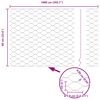 vidaXL Hegnsp&aelig;l Gr&aring; 10 x 0,6 m (36 mm mesh) St&aring;l og PVC