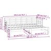vidaXL daybed med udtræk 2x(90x190) cm massivt fyrretræ