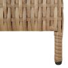 vidaXL rumdeler 4 paneler polyrattan beige