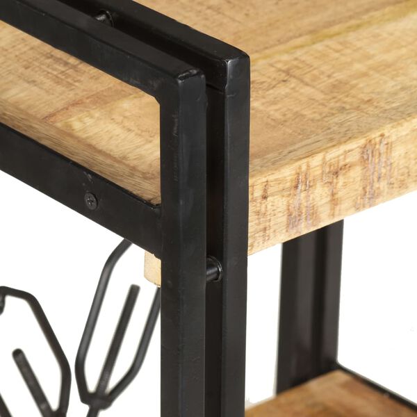 vidaXL bogreol m. 3 hylder 60x30x80 cm massivt mangotræ