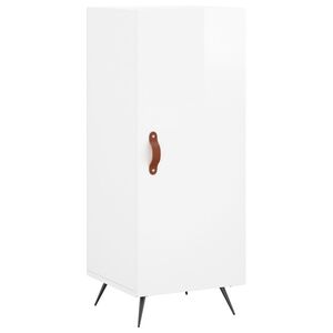 vidaXL sk&aelig;nk 34,5x34x90 cm konstrueret tr&aelig; hvid h&oslash;jglans