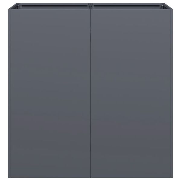 vidaXL plantekasse 80x40x80 cm koldvalset st&aring;l antracitgr&aring;