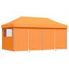 vidaXL Party Tent Orange med bl&aring; ramme Oxford stof
