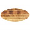 vidaXL bordplade 100x40x2,5 cm oval massivt mangotr&aelig;