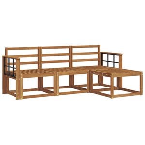 vidaXL Udend&oslash;rs sofagruppe 4 pcs Naturfarvet