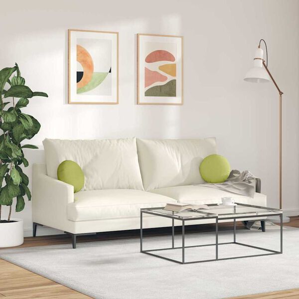 vidaXL S&aelig;depuder 2 pcs Lys gr&oslash;n &Oslash;30 x 13 cm Stof