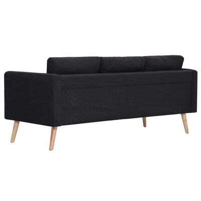 vidaXL 3-personers sofa i stof sort