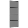 vidaXL Skyded&oslash;r 76 x 205 cm H&aelig;rdet Glas og Aluminium