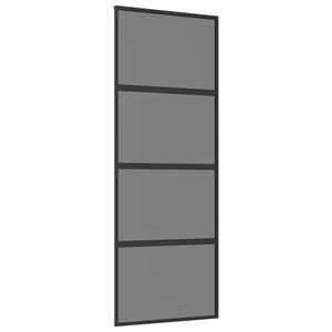 vidaXL Skyded&oslash;r 76 x 205 cm H&aelig;rdet Glas og Aluminium