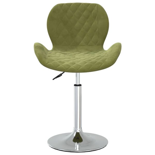 vidaXL drejelige spisebordsstole 4 stk. fl&oslash;jl lysegr&oslash;n