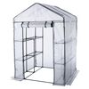 HI drivhus med 8 hylder 140x140x200 cm transparent